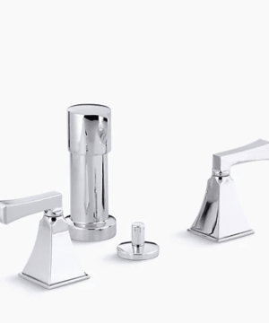 KOHLER Memoirs® Stately Vertical spray bidet faucet with Deco lever handles