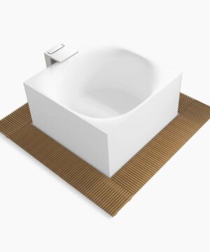 KOHLER Stillness™ Infinity Experience 72" x 72" freestanding bath