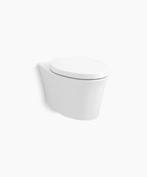 KOHLER Veil® Wall-hung compact elongated toilet, dual-flush