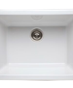 ROHL Canada Allia 24 Inch Fireclay Single Bowl Undermount Kitchen Or Laundry Sink