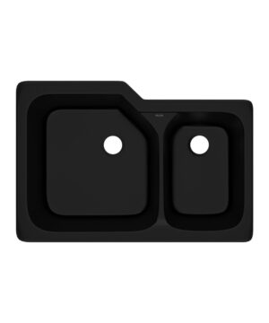 ROHL Canada Allia 33 Inch Fireclay 2 Bowl Undermount Kitchen Sink