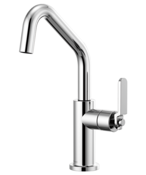 BRIZO Litze® Bar Faucet with Angled Spout and Industrial Handle Kit