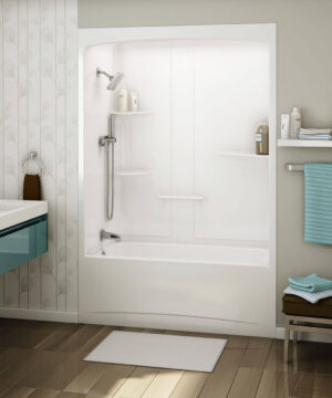 MAAX ALLIA 60" x 32" x 88" Acrylic Alcove Three-Piece Tub Shower in White