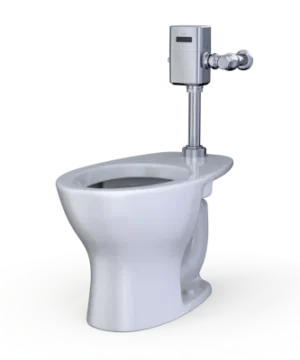 TOTO Commercial Flushometer TORNADO FLUSH®, Top Spud Floor Mounted Toilet - 1.0/1.28/1.6 GPF, Universal Height(Reclaimed Water Option)