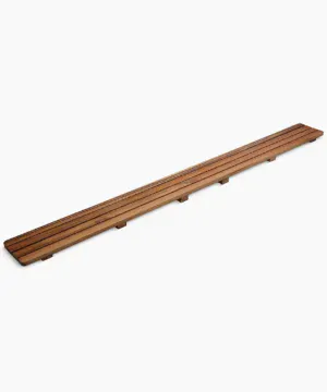 KOHLER Groove® Teak drain cover 60" receptor
