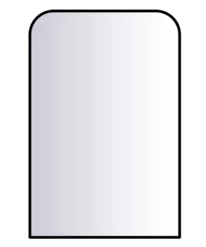 Agua Canada ORELLA-36-BK-II 24’’X36’’ matte black framed arch mirror -II