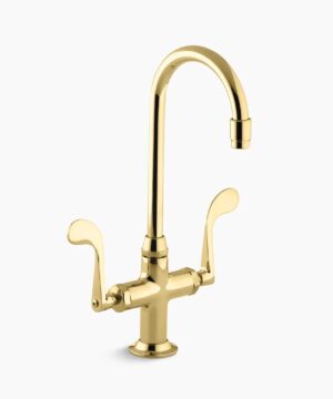 KOHLER Essex® Single-hole bar sink faucet with wristblade handles/DEE
