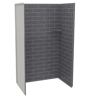 MAAX Utile 48"x32" Composite Direct-to-Stud Three-Piece Alcove Shower Wall Kit