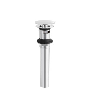 Aquabrass Xpress 11/4” Round Press Pop-up Drain with Overflow