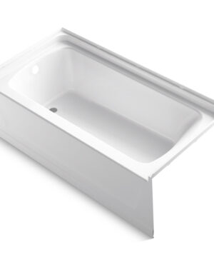KOHLER Ensemble Sterling 60"x 30" White Solid Surface Rectangular Bathtub