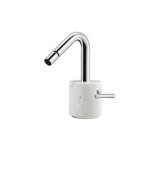 Aquabrass Canada MARMO Single-hole bidet with swivel spray -  White carrara