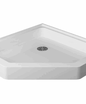 Ruby Canada 38" x 38" Neo-angle shower base for corner installation