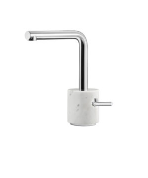Aquabrass Canada MARMO Single-hole lavatory faucet UR14BC - White carrara