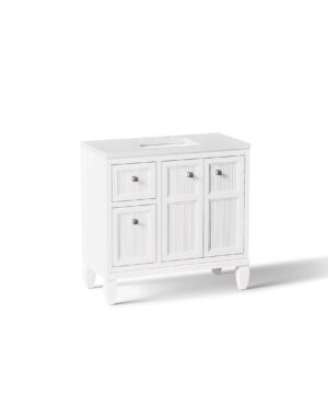 KOHLER Hearthaven® 36" bathroom vanity cabinet with sink and quartz top