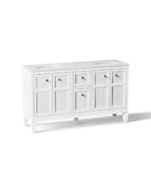 KOHLER Hearthaven® 60" bathroom vanity cabinet with sink and quartz top