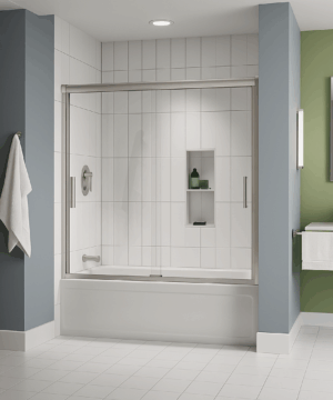 Fleurco Canada *NEW* Apollo Tub enclosure, 1/4" (6mm) or 5/16" (8mm) glass, 60" H, with FleurcoSEKUR+ Safety Protection + EZ Clean