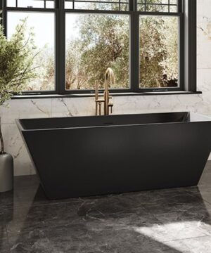 Fleurco Canada *NEW* Calando Black Grande 68" Cast Iron In Glossy Black and Matte Black