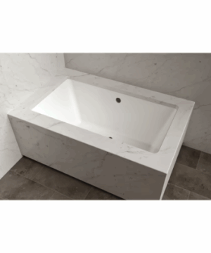 VALLEY  66 inch x 42 inch Offset Center Drain Undermount Bathtub