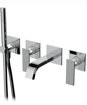 Aquabrass Canada TOSCA Wallmount tub filler with handshower