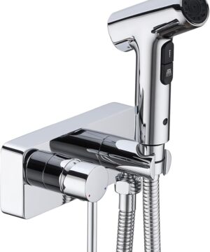 RUBY CANADA Held Bidet Sprayer for Toilet ,Jet Bidet Faucet with Hot and Cold Mix Valve