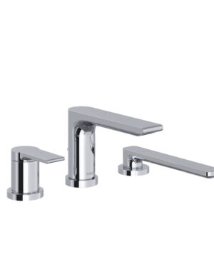 Riobel Fresk 3-Piece Deck-Mount Tub Filler With Hand Shower Trim