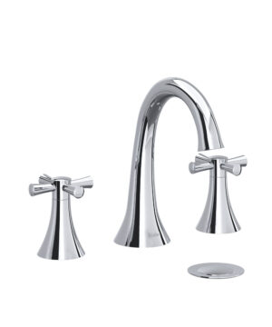 Riobel Edge Widespread Bathroom Faucet with Cross Handles