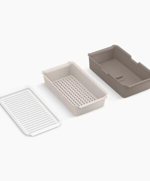 KOHLER Three-piece workstation sink accessory set