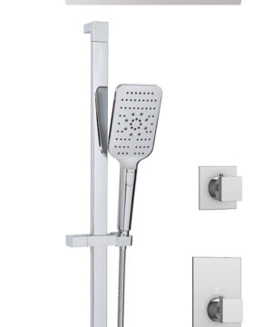 Aquabrass Canada D8G 3 Way Thermostatic Shower Kit with Recessed Rainhead – CalGreen compliant option
