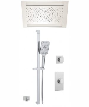 Aquabrass Canada D10G 2 Way Thermostatic Shower Kit with Recessed Rainhead – CalGreen compliant option