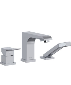 Riobel Zendo 3-Piece Deck-Mount Tub Filler With Hand Shower Trim