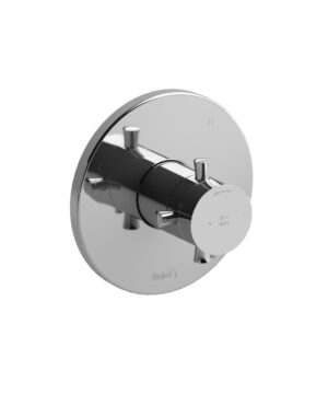 Riobel Edge 1/2" Thermostatic and Pressure Balance Trim with up to 5 Functions and Cross Handles TM45